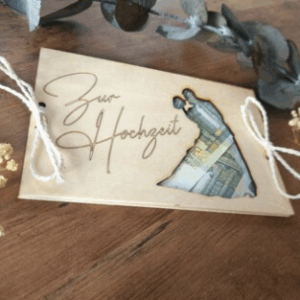 Geldgeschenk Hochzeit aus Holz: Persönlich & elegant