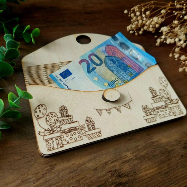 Holz-Umschlag "Happy Birthday To You" – Das perfekte Geldgeschenk – Bild 2