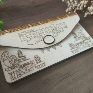 Holz-Umschlag "Happy Birthday To You" – Das perfekte Geldgeschenk